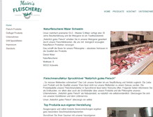 Tablet Screenshot of fleischmanufaktur.com